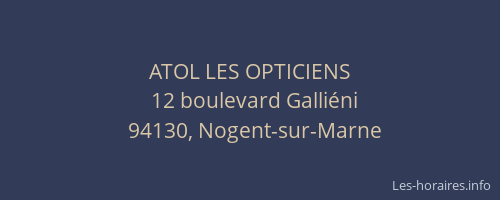 ATOL LES OPTICIENS