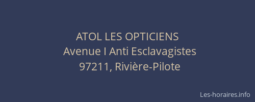 ATOL LES OPTICIENS