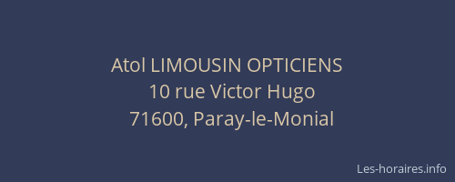 Atol LIMOUSIN OPTICIENS