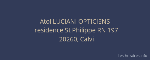 Atol LUCIANI OPTICIENS
