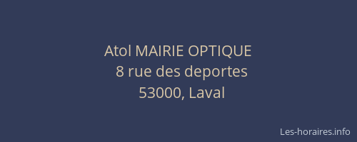 Atol MAIRIE OPTIQUE
