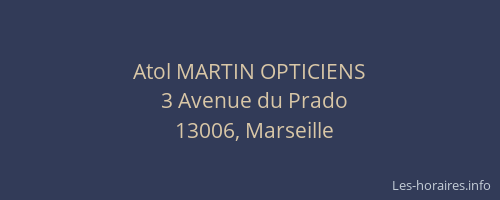 Atol MARTIN OPTICIENS