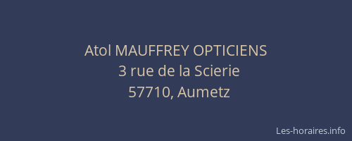 Atol MAUFFREY OPTICIENS