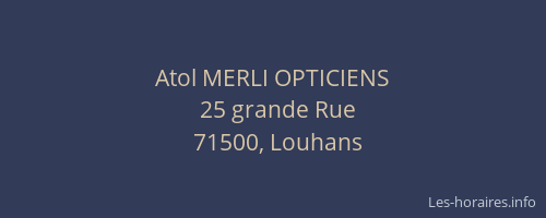 Atol MERLI OPTICIENS