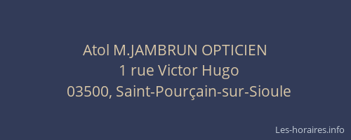 Atol M.JAMBRUN OPTICIEN