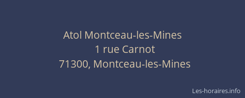 Atol Montceau-les-Mines
