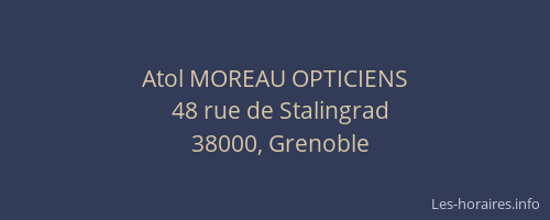 Atol MOREAU OPTICIENS