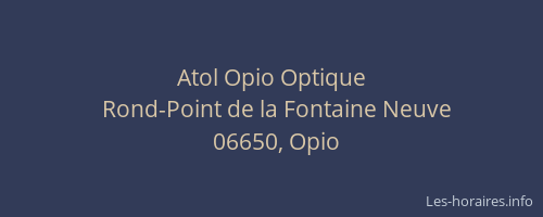 Atol Opio Optique