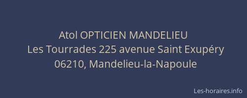 Atol OPTICIEN MANDELIEU