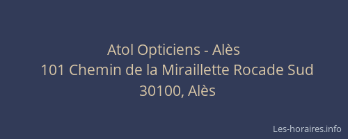 Atol Opticiens - Alès