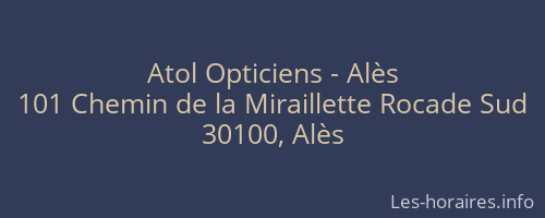 Atol Opticiens - Alès