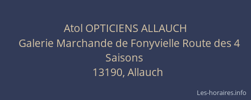 Atol OPTICIENS ALLAUCH