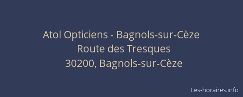 Atol Opticiens - Bagnols-sur-Cèze