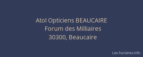 Atol Opticiens BEAUCAIRE