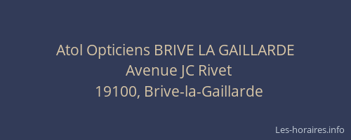 Atol Opticiens BRIVE LA GAILLARDE