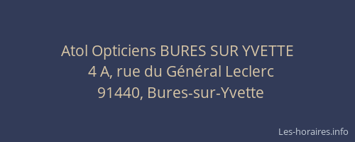 Atol Opticiens BURES SUR YVETTE