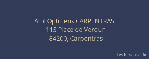 Atol Opticiens CARPENTRAS