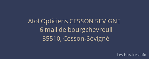 Atol Opticiens CESSON SEVIGNE