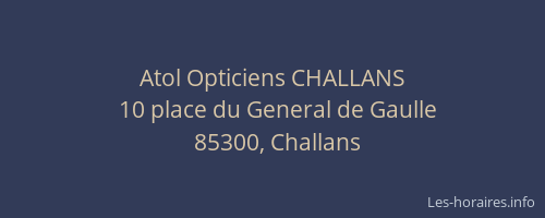 Atol Opticiens CHALLANS