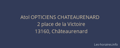 Atol OPTICIENS CHATEAURENARD