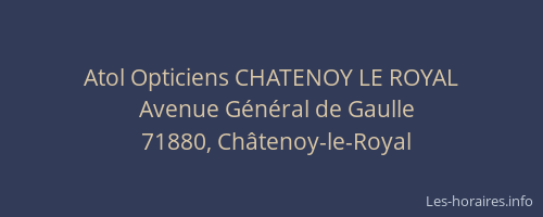 Atol Opticiens CHATENOY LE ROYAL