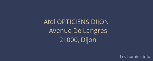 Atol OPTICIENS DIJON