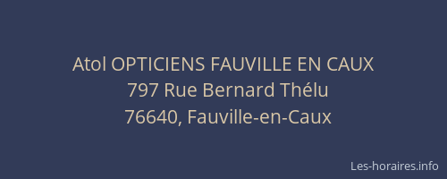 Atol OPTICIENS FAUVILLE EN CAUX