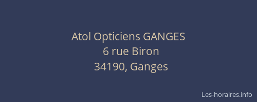 Atol Opticiens GANGES