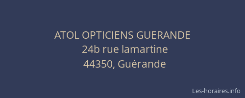 ATOL OPTICIENS GUERANDE
