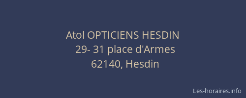 Atol OPTICIENS HESDIN