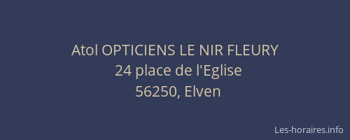 Atol OPTICIENS LE NIR FLEURY