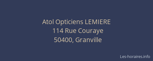 Atol Opticiens LEMIERE