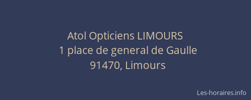 Atol Opticiens LIMOURS