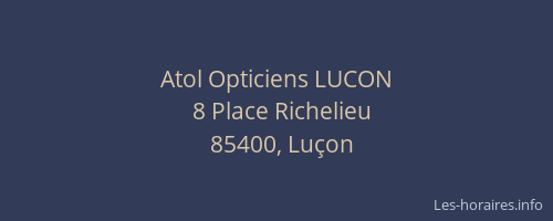 Atol Opticiens LUCON