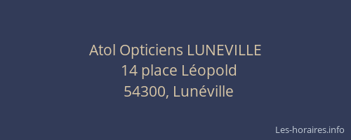 Atol Opticiens LUNEVILLE