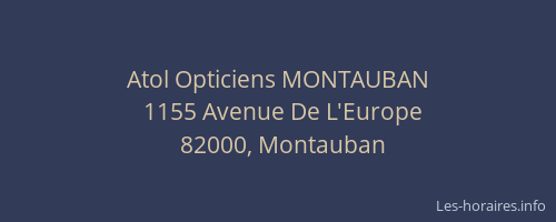 Atol Opticiens MONTAUBAN
