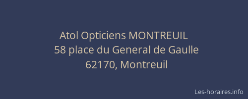 Atol Opticiens MONTREUIL