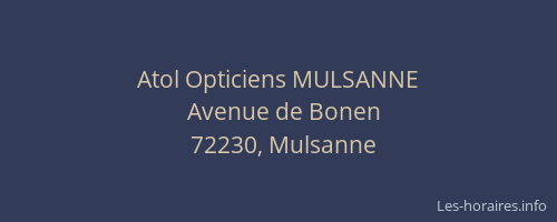 Atol Opticiens MULSANNE