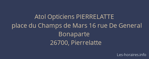 Atol Opticiens PIERRELATTE