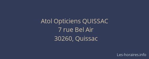 Atol Opticiens QUISSAC