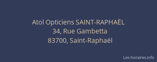 Atol Opticiens SAINT-RAPHAËL