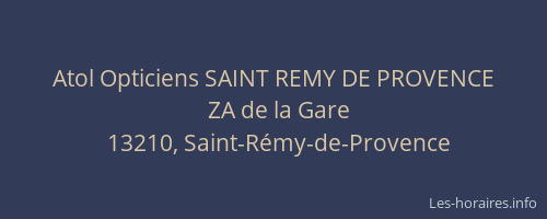 Atol Opticiens SAINT REMY DE PROVENCE