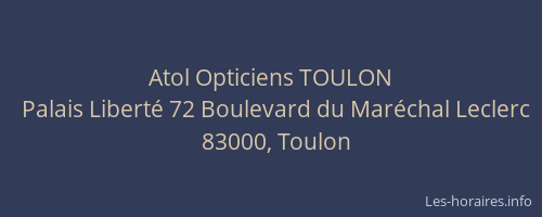 Atol Opticiens TOULON