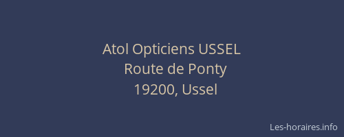 Atol Opticiens USSEL