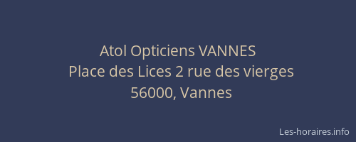 Atol Opticiens VANNES