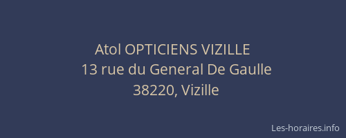 Atol OPTICIENS VIZILLE