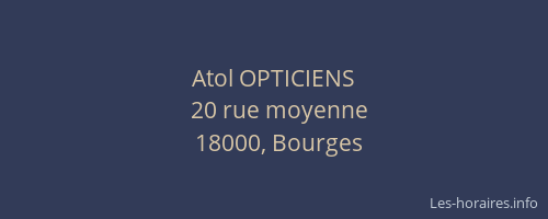 Atol OPTICIENS