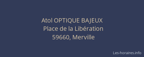 Atol OPTIQUE BAJEUX