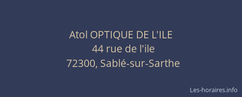 Atol OPTIQUE DE L'ILE