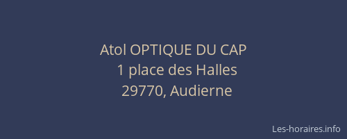 Atol OPTIQUE DU CAP